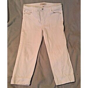 LIVERPOOL Los Angeles Women 12/31 White Charlie Crop Skinny